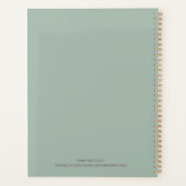 ボホデイリガーリーーパーソナライズされたプランナー プランナー手帳 (裏面)