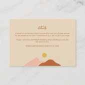 ボホデザーシンプルト結婚詳細 エンクロージャーカード (正面)