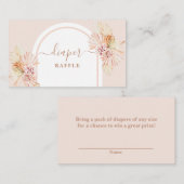 ボホデザートおむつラッフルカード エンクロージャーカード (正面/裏面)