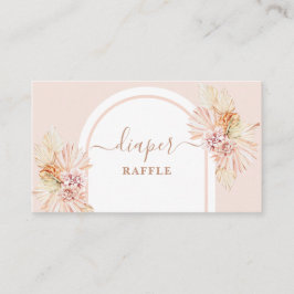 ボホデザートおむつラッフルカード エンクロージャーカード