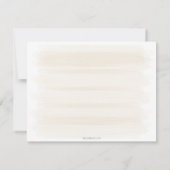 ボホデザートカッティウォーターカラーフローラサボテン ノートカード (裏面)