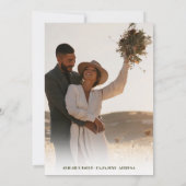 ボホデザートカボスアリゾナ行き先結婚式 サンキューカード (裏面)