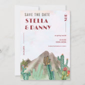 ボホデザートカボスアリゾナ行き先結婚式 招待状 (正面)