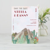 ボホデザートカボスアリゾナ行き先結婚式 招待状 (スタンド正面)