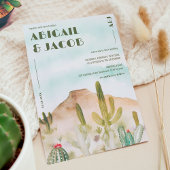 ボホデザートカボスアリゾナ行き先結婚式 招待状