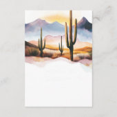 ボホデザートカボスウェスタン結婚ズ詳細 エンクロージャーカード (裏面)