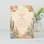 ボホデザートカボス結婚フローラ 招待状 (スタンド正面)