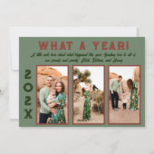 ボホデザートグリーンフラットホリデーカード シーズンカード (裏面)