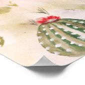 ボホデザートサボスアリゾナ結婚の歓迎 ポスター (角)