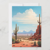 ボホデザートサボス結婚ズ 招待状 (裏面)