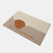 ボホデザートサンライズパーソナライズされた ドアマット (アングル)