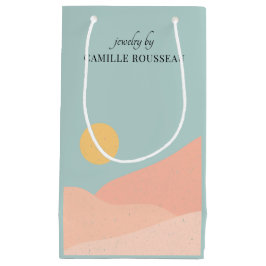 ボホデザートサンライズマウンテンズ抽象芸術 スモールペーパーバッグ