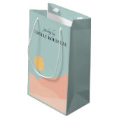 ボホデザートサンライズマウンテンズ抽象芸術 スモールペーパーバッグ (裏面アングル)