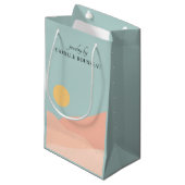 ボホデザートサンライズマウンテンズ抽象芸術 スモールペーパーバッグ (正面アングル)