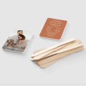 ボホデザートフォト結婚式 プログラム ハンドファン (組立なし)