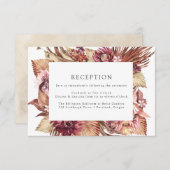 ボホデザートフローラウェディングレセプション エンクロージャーカード (正面/裏面)
