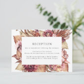 ボホデザートフローラウェディングレセプション エンクロージャーカード (スタンド正面)