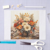 ボホデザートフローラブーケアートfor Decompage 薄葉紙 (クラフト)