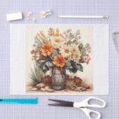 ボホデザートフローラブーケアートfor Decompage 薄葉紙 (クラフト)