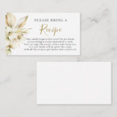 ボホデザートブライダルシャワーレシピカードリクエスト エンクロージャーカード (正面/裏面)