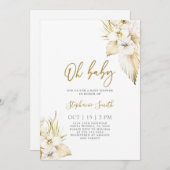 ボホデザートベビーシャワーガール招待状 招待状 (正面/裏面)
