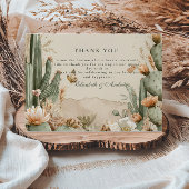 ボホデザートマウンテンサボス結婚ズ サンキューカード