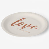 ボホデザートラヴ結婚婚約パーティ ペーパープレート (アングル)