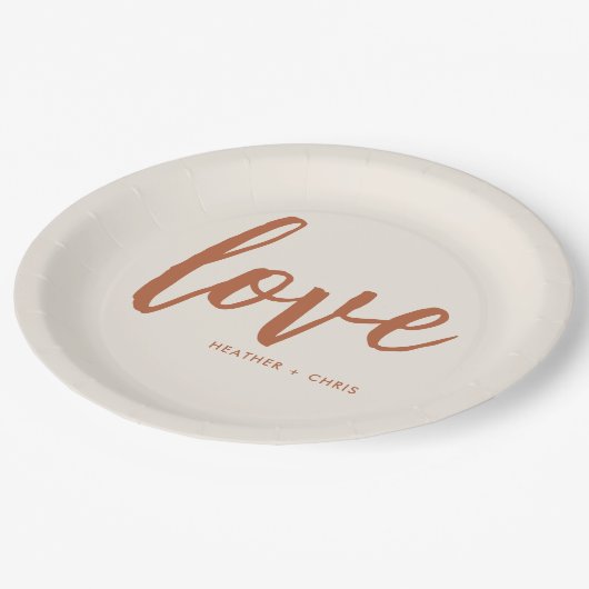 ボホデザートラヴ結婚婚約パーティ ペーパープレート (アングル)