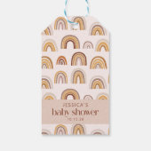 ボホデザートレインボーニュートラルカスタムベビーシャワー ギフトタグ (裏面)