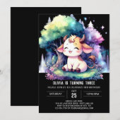 ボホデジタルカウー誕生日 招待状 (正面/裏面)