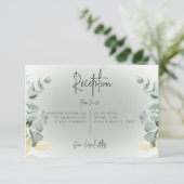 ボホデリケート緑モダン披露宴 エンクロージャーカード (スタンド正面)