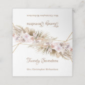 ボホデリパームパンパスグラス金ゴールドアーチダスティバラ プレイスカード (外部開封)