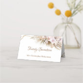 ボホデリパームパンパスグラス金ゴールドアーチダスティバラ プレイスカード (裏面)