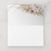 ボホデリパームパンパスグラス金ゴールドアーチダスティバラ プレイスカード (内部開封)