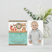 ボホトバル動物の誕生日パーティー 招待状 (スタンド正面)