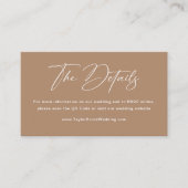 ボホトペ結婚詳細 エンクロージャーカード (正面)