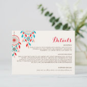 ボホトライバルの羽ドリームキャッチャー結婚ズ エンクロージャーカード (スタンド正面)