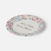 ボホトライバルの羽ドリームキャッチャー結婚ズ ペーパープレート (アングル)