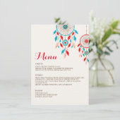 ボホトライバルの羽ドリームキャッチャー結婚ズ メニュー (スタンド正面)