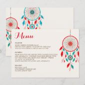 ボホトライバルの羽ドリームキャッチャー結婚ズ メニュー (正面/裏面)