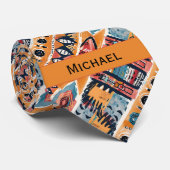 ボホトライバルインスパイアデザイン ネクタイ (ロール)