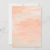 ボホトライバルウォーター色フローラ牛スカル結婚ズ 招待状 (裏面)