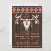 ボホトライバルスカルベビーシャワー招待状 招待状 (正面)