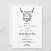 ボホトライバルスカルボヘミアSweet sixteen誕生日 招待状 (裏面)