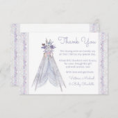 ボホトライバルテペベイビーシャワーサンキューカード サンキューカード (正面/裏面)