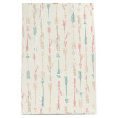 ボホトライバルパステルアロー男女兼用 ミディアムペーパーバッグ (正面)