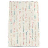 ボホトライバルパステルアロー男女兼用 ミディアムペーパーバッグ (裏面)