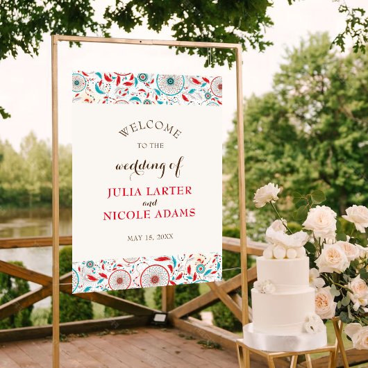 ボホトライバルフェザードリームキャッチャーブライダルシャワー ポスター