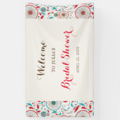 ボホトライバルフェザードリームキャッチャーブライダルシャワー 横断幕 (縦)