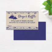 ボホトライバルベビーシャワーおむつラッフルチケット (デスク)